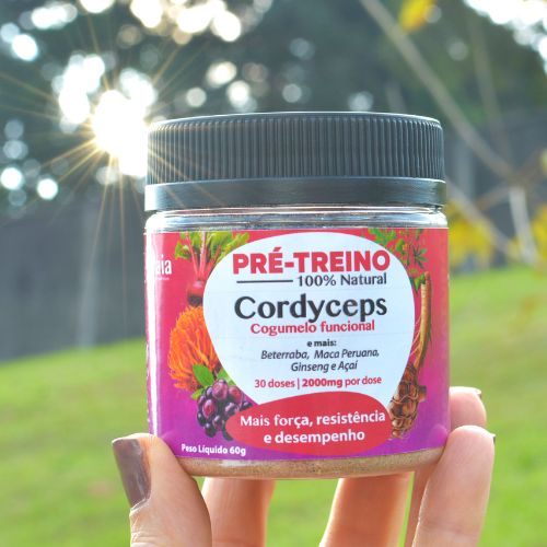Pré-treino Natural de Cogumelo Cordyceps