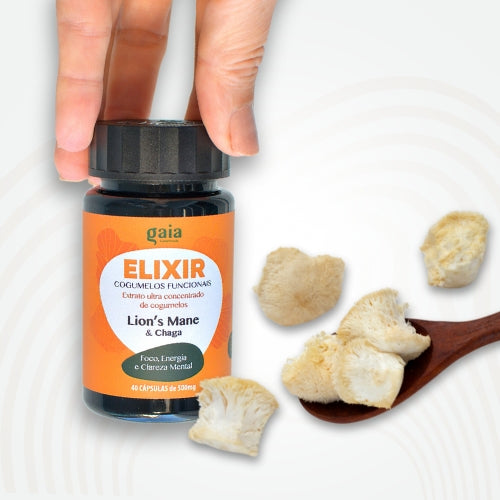 Cápsulas Cogumelo Juba de Leão ultra concentrado - ELIXIR