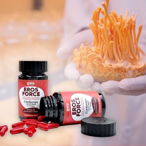 Cápsulas de Cogumelo Cordyceps ultra concentrado - EROS FORCE