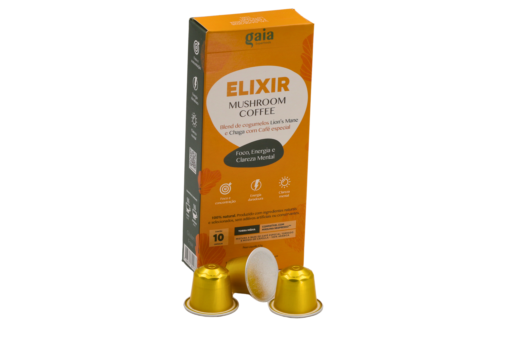 Cápsulas Café compatíveis Nespresso - Elixir Mushroom Coffee