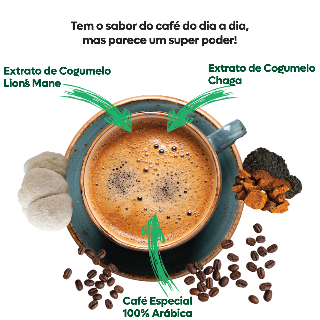 Cápsulas Café compatíveis Nespresso - Elixir Mushroom Coffee