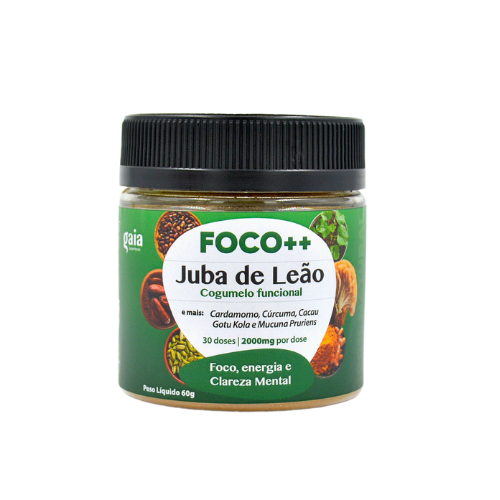 Foco++ Cogumelo funcional Juba de leão