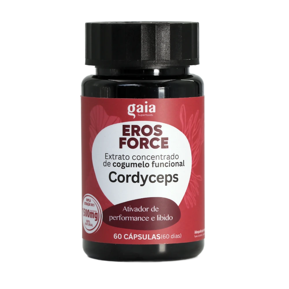 Cápsulas de Cogumelo Cordyceps ultra concentrado - EROS FORCE