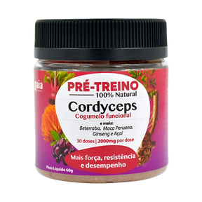 Pré-treino Natural de Cogumelo Cordyceps